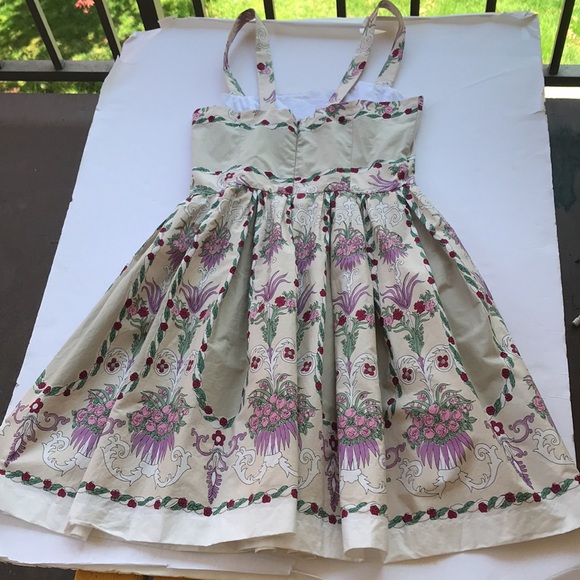 SOLD Betsey Johnson New York Vintage Rare OG Tea Party Dress Printed 10 Y2k - Picture 9 of 17